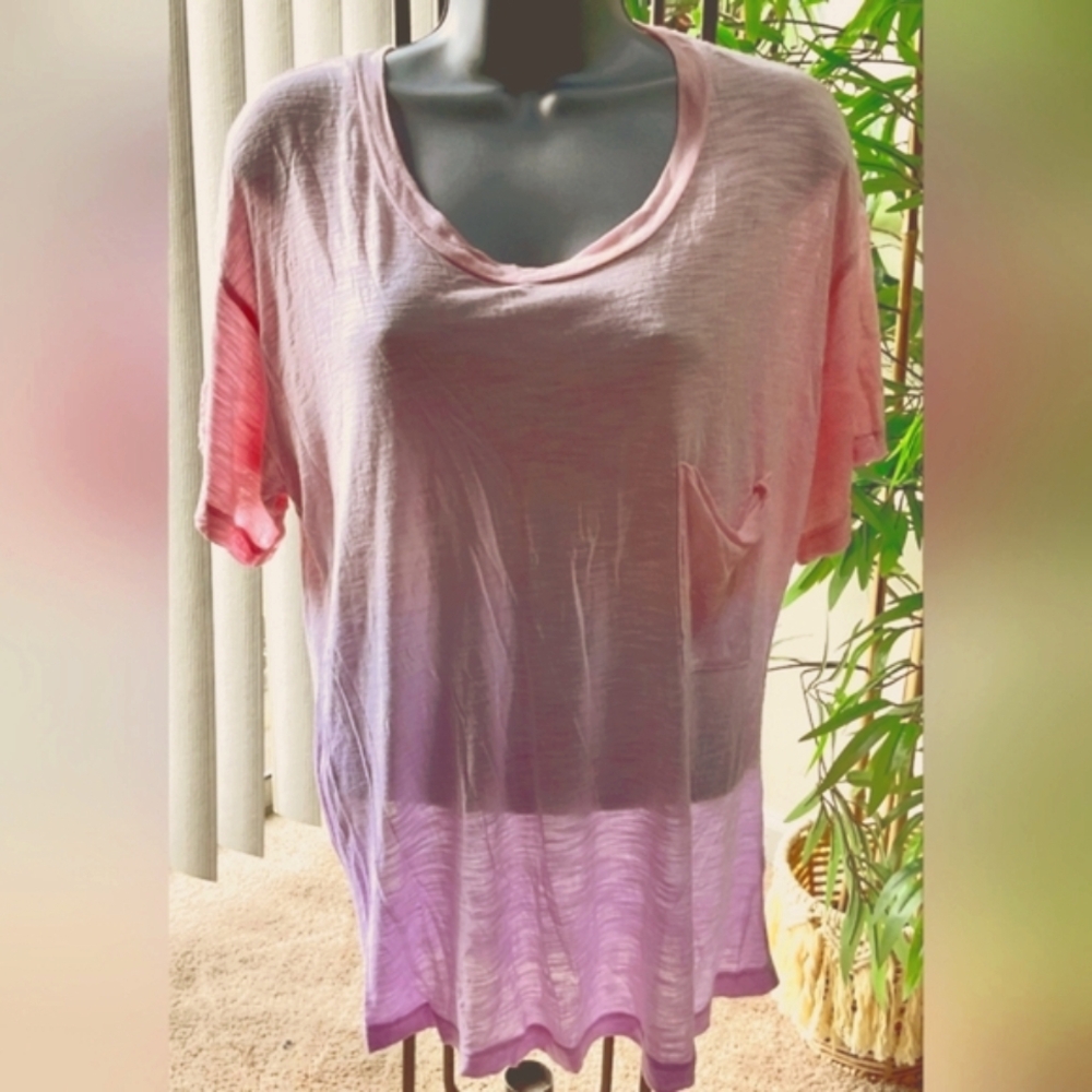 Blue Life Pink Ombre Top *Rare*